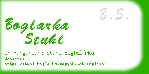 boglarka stuhl business card